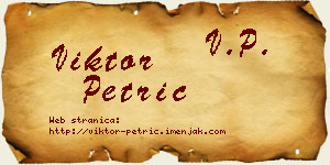 Viktor Petrić vizit kartica